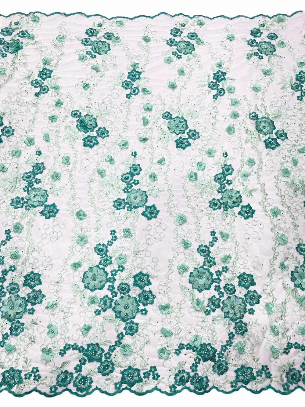 Anna latest african 3d applique lace embroidered fabric with stones and beads 5 yards/pcs french net laces nigerian mesh fabrics
Anna latest african 3d applique lace embroidered fabric with stones and beads 5 yards/pcs french net laces nigerian mesh fabrics