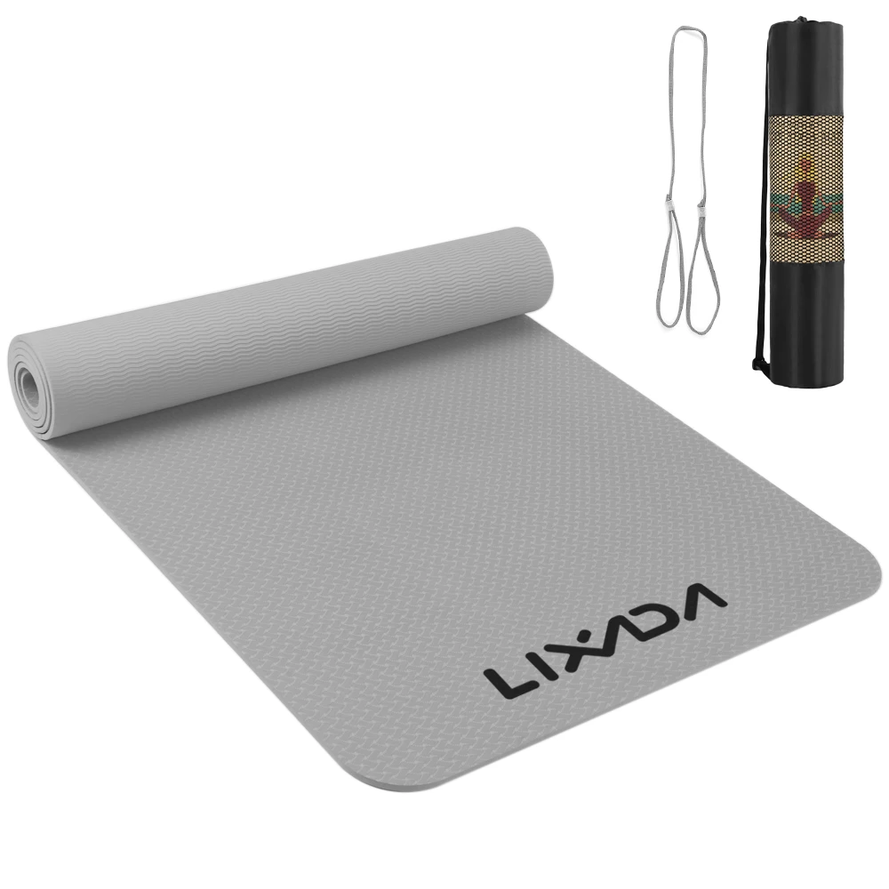 

Lixada Portable Yoga Mat Anti-slip Exercise Mat for Fitness Workouts with Carrying Strap and Storage Bag