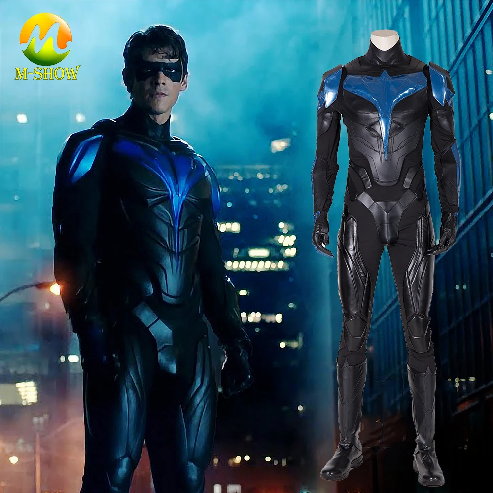 2020 Титаны Диком Грейсоном костюм Nightwing боди Броня костюма Для мужчин наряд на