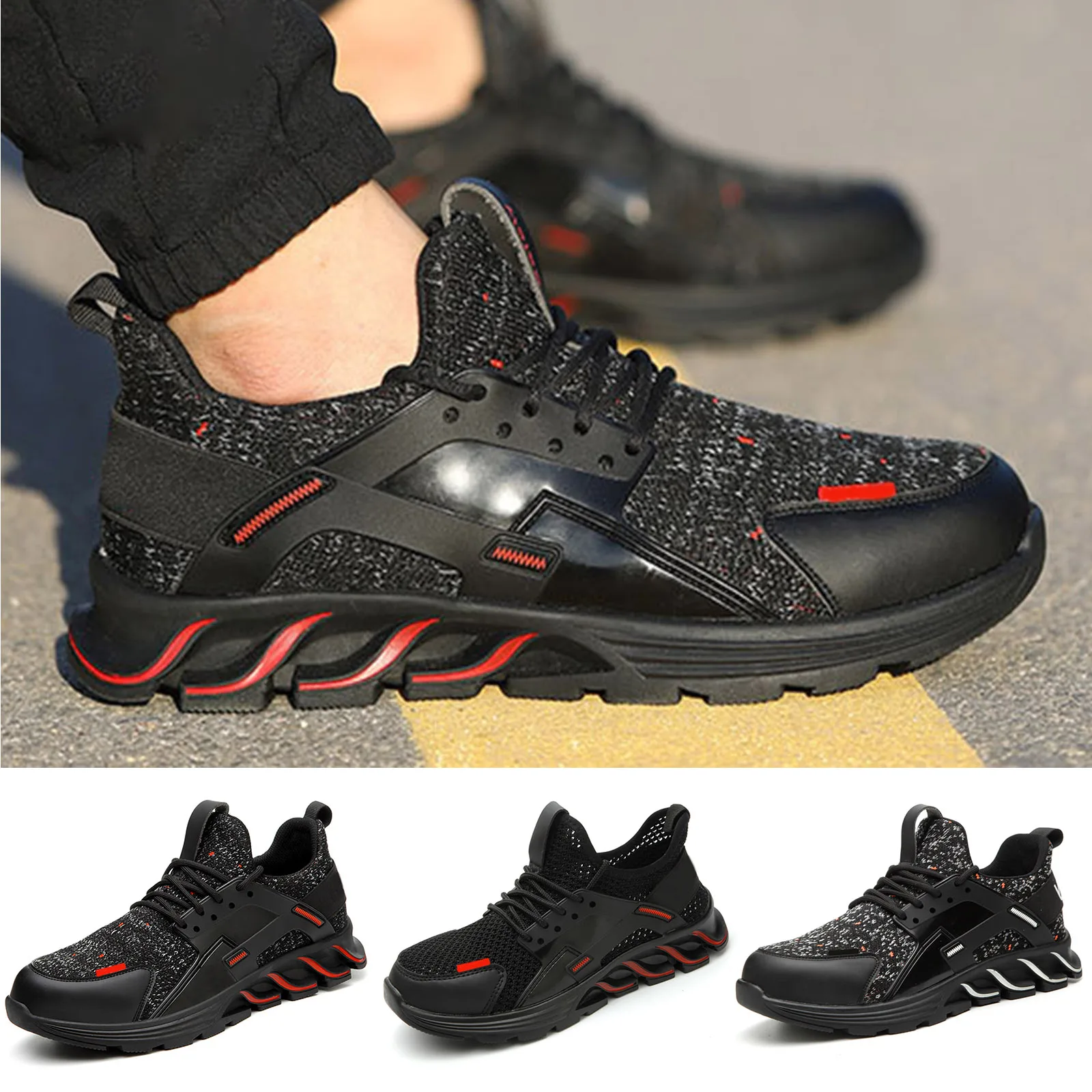 Men Safety Shoes Safe Breathable Steel Toe Cap Work Shoes Hiking Anti-puncture Sport Outdoor Wear-resistant
Men Safety Shoes Safe Breathable Steel Toe Cap Work Shoes Hiking Anti-puncture Sport Outdoor Wear-resistant