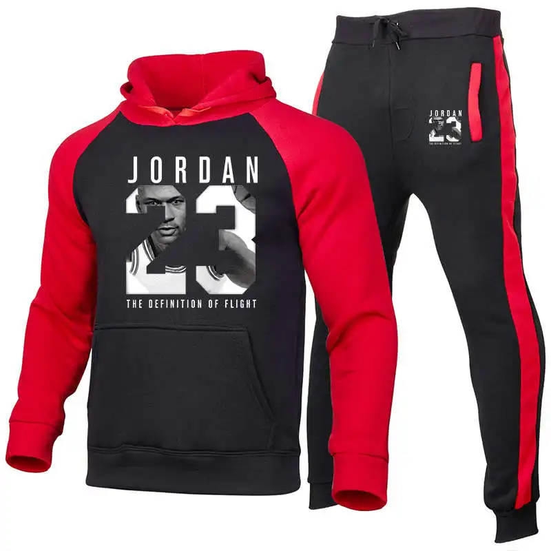 New men Hoodie set Jordan 23 tracksuit Sweatshirt set Fleece Hoodie + sweatpants jogging Homme pullover sweatsuit for men
New men Hoodie set Jordan 23 tracksuit Sweatshirt set Fleece Hoodie + sweatpants jogging Homme pullover sweatsuit for men