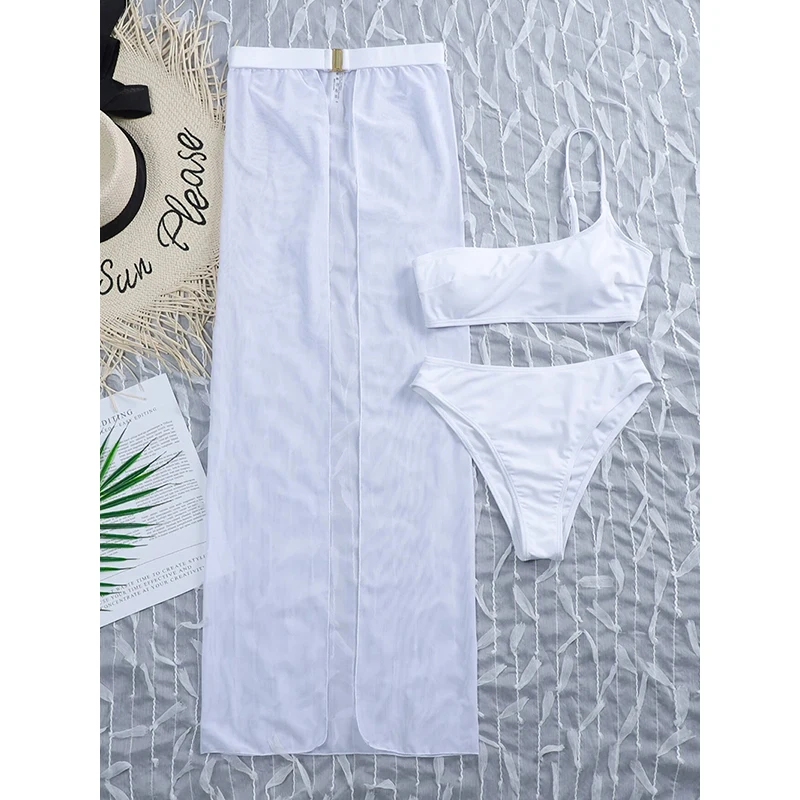 2021 Bikini Solid Swimsuit Women Swimwear Three-piece Bikini Set Bather Bathing Suit High Waist Swimming Suit
2021 Bikini Solid Swimsuit Women Swimwear Three-piece Bikini Set Bather Bathing Suit High Waist Swimming Suit