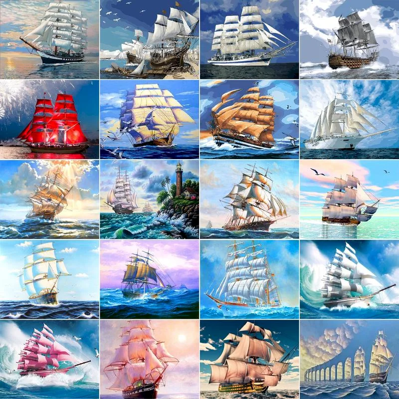 RUOPOTY Paint By Number Boat DIY Pictures By Numbers Landscape Kits Hand Painted Painting Art Drawing On Canvas Gift Home Decor
RUOPOTY Paint By Number Boat DIY Pictures By Numbers Landscape Kits Hand Painted Painting Art Drawing On Canvas Gift Home Decor