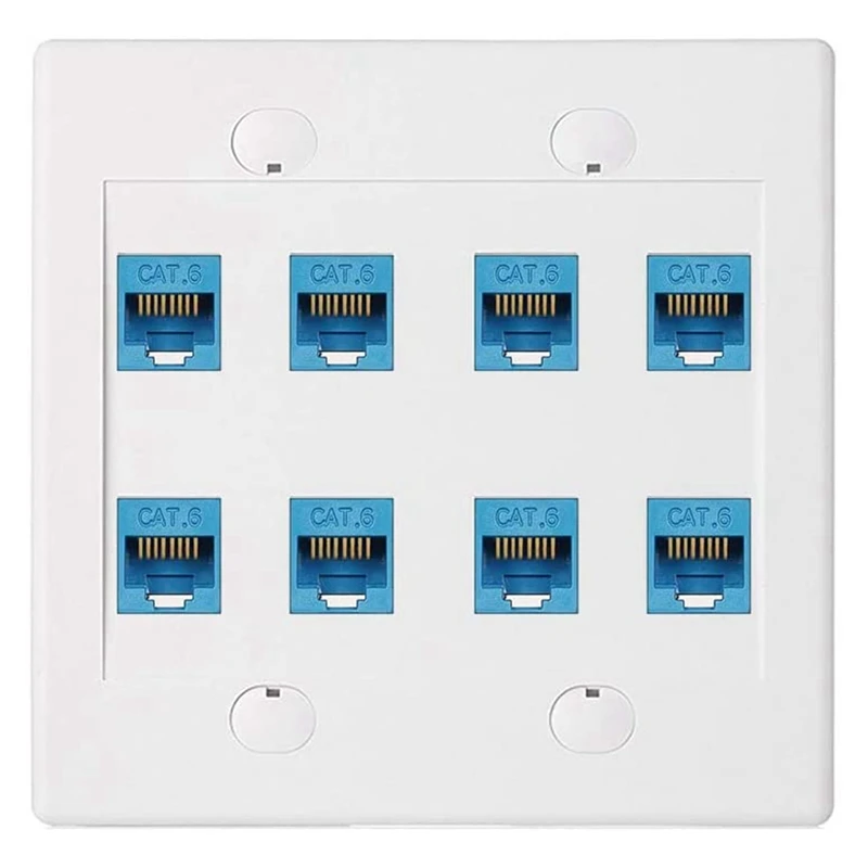 Ethernet настенная панель, 8 портов, двойная панель Cat6 RJ45, сетевой кабель Keystone Jack, лицевая панель «Мама-мама»-синий
Ethernet настенная панель, 8 портов, двойная панель Cat6 RJ45, сетевой кабель Keystone Jack, лицевая панель «Мама-мама»-синий
