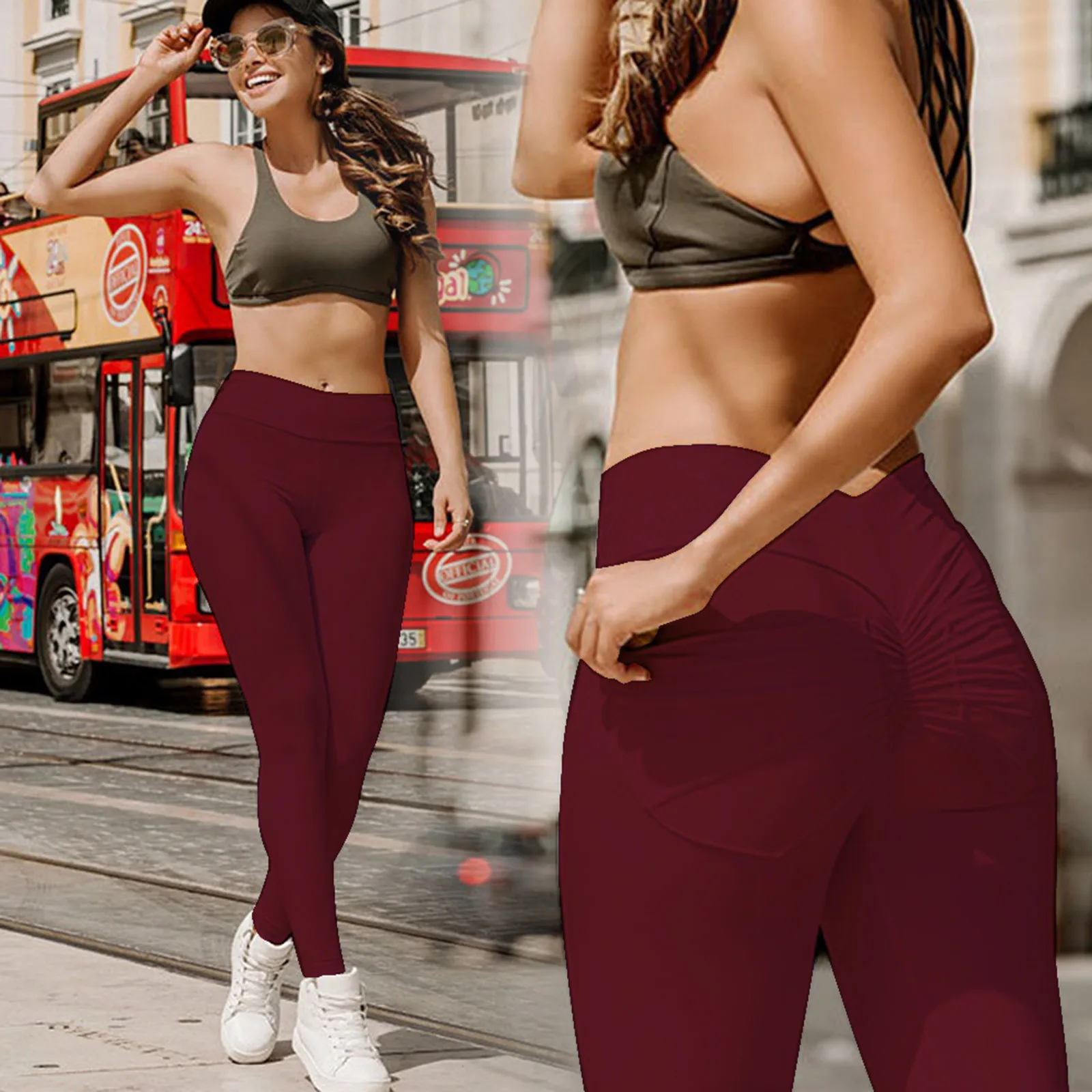 Ladies High Waist Sexy Fitness Yoga Pants Sports Stretch Yoga Pants With Pockets Gym Leggings Workout Fitness Sweatpants##30
Ladies High Waist Sexy Fitness Yoga Pants Sports Stretch Yoga Pants With Pockets Gym Leggings Workout Fitness Sweatpants##30