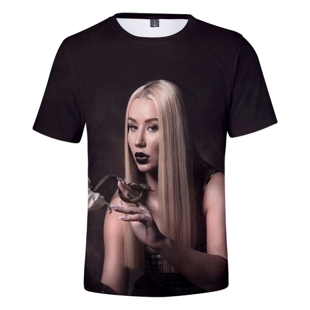 2019 3D печать Игги Азалия футболки Harajuku мужская одежда короткий рукав Kpop pops Плюс