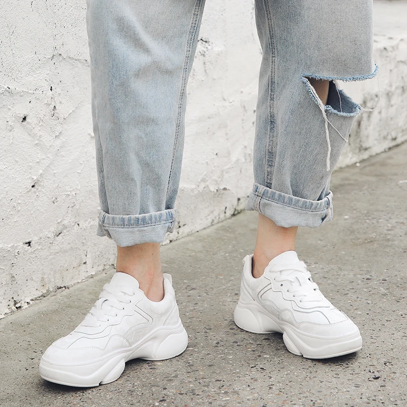 Flat platform 4.5cm lady shoe concise breathable streetwear fashion comfortable sneaker AM22 MUYISEXI
Flat platform 4.5cm lady shoe concise breathable streetwear fashion comfortable sneaker AM22 MUYISEXI