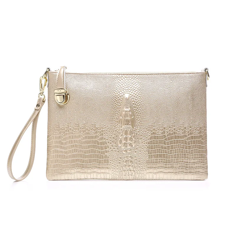 New Leather Women's Handbag Crocodile-print One-shoulder Oblique Across Large-capacity Cowhy Women's Bag
New Leather Women's Handbag Crocodile-print One-shoulder Oblique Across Large-capacity Cowhy Women's Bag