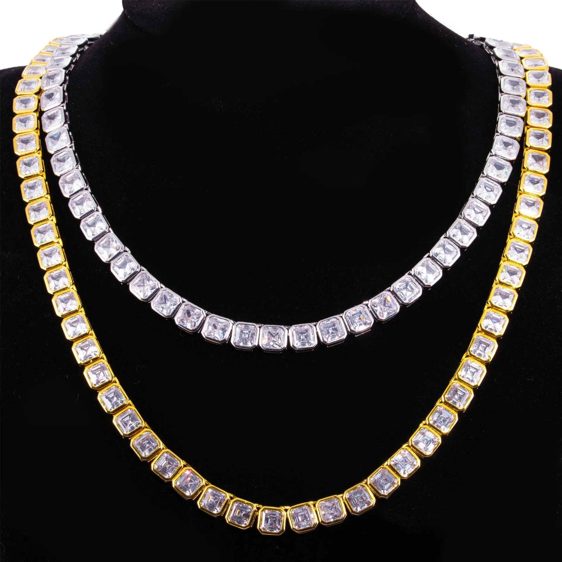 Men's hiphop Necklace AAA + full diamond super flash copper zircon 6mm single row tennis chain necklace Long Necklace
Men's hiphop Necklace AAA + full diamond super flash copper zircon 6mm single row tennis chain necklace Long Necklace