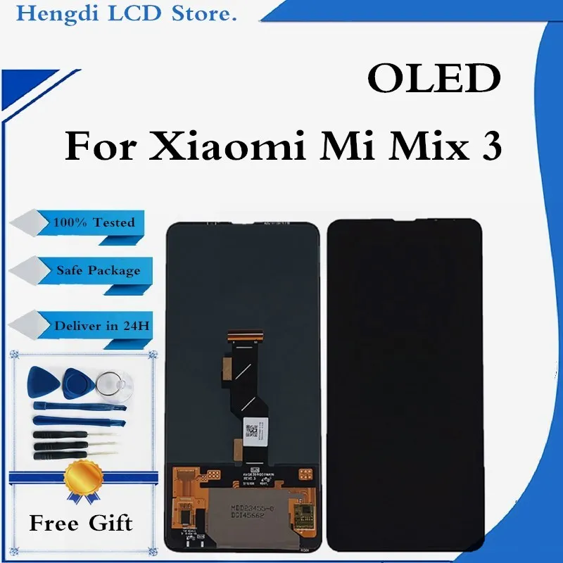 ЖК-дисплей OLED для Xiaomi Mi Mix 3 Mix3, ЖК-дисплей с сенсорным экраном и дигитайзером в сборе, Замена с инструментами
ЖК-дисплей OLED для Xiaomi Mi Mix 3 Mix3, ЖК-дисплей с сенсорным экраном и дигитайзером в сборе, Замена с инструментами