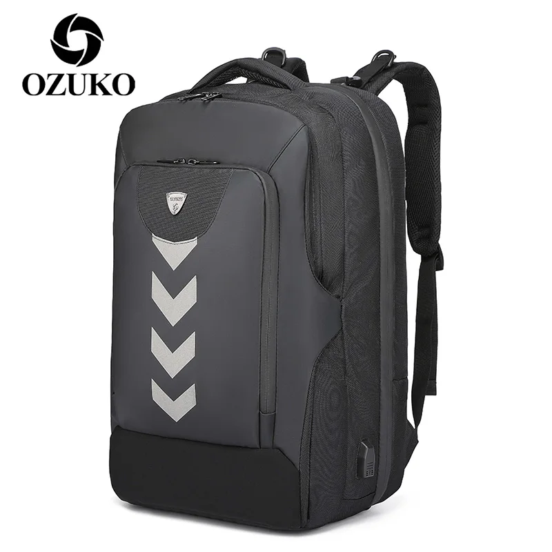 Рюкзак OZUKO Мужской многофункциональный, дорожный ранец для ноутбука, водонепроницаемая вместительная сумка для отдыха, школьный портфель 
Рюкзак OZUKO Мужской многофункциональный, дорожный ранец для ноутбука, водонепроницаемая вместительная сумка для отдыха, школьный портфель