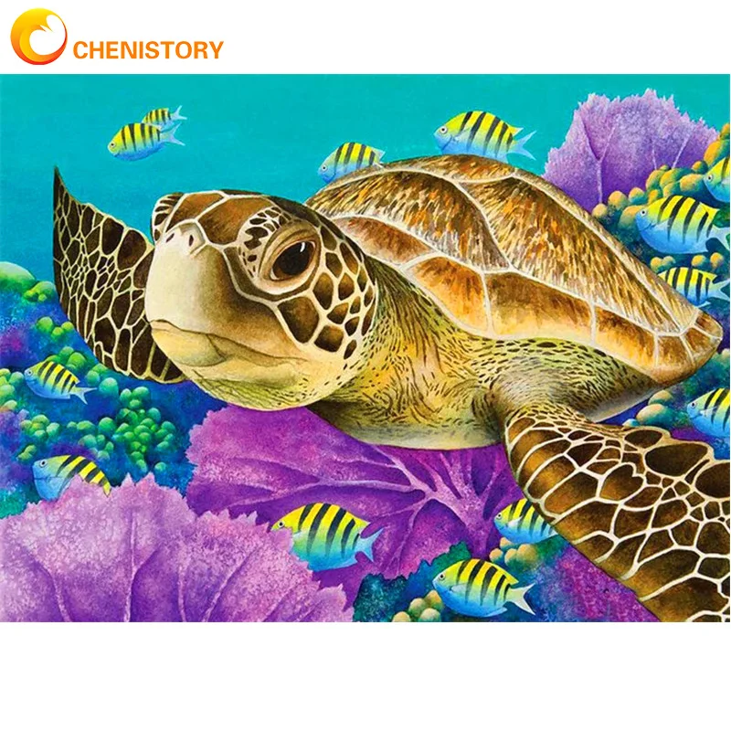 CHENISTORY Acrylic DIY Oil Painting By Numbers For Adults Sea Turtle Drawing Coloring By Numbers Animals Handmade For Home Decor
CHENISTORY Acrylic DIY Oil Painting By Numbers For Adults Sea Turtle Drawing Coloring By Numbers Animals Handmade For Home Decor