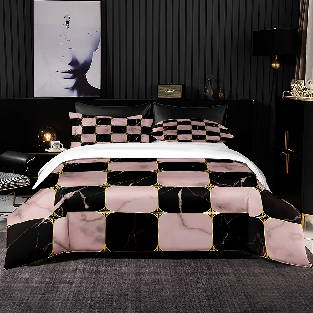 Classic Geometric Design Bedding Set Soft Nordic Duvet Cover 220x240 with Pillowcase Super Luxury Super King Size Bed Set 
Classic Geometric Design Bedding Set Soft Nordic Duvet Cover 220x240 with Pillowcase Super Luxury Super King Size Bed Set