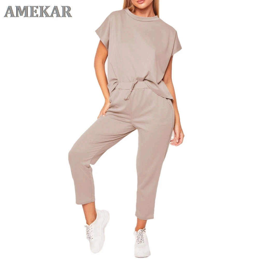 2 Piece Outfits for Women Pink Outfit Casual Trousers Suit Ropa De Mujer 2020 Streetwear Conjunto Femenino Summer Joggers Set
2 Piece Outfits for Women Pink Outfit Casual Trousers Suit Ropa De Mujer 2020 Streetwear Conjunto Femenino Summer Joggers Set