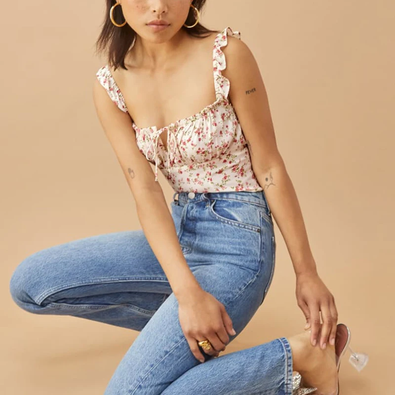 Y2k Crop Top Chiffon Tops 2021 Floral Vintage Cropped Tops Checks Women Summer Sleeveless Tank Top Sexy Casual Streetwear
Y2k Crop Top Chiffon Tops 2021 Floral Vintage Cropped Tops Checks Women Summer Sleeveless Tank Top Sexy Casual Streetwear