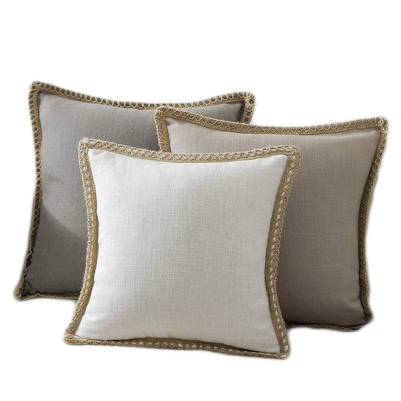 Luxury Pillowcase Solid Color Sofa Linen Throw Cushion Cover for Living Room Pillow Case Car Seat Chair Decor 45x45/50x50cm
Luxury Pillowcase Solid Color Sofa Linen Throw Cushion Cover for Living Room Pillow Case Car Seat Chair Decor 45x45/50x50cm