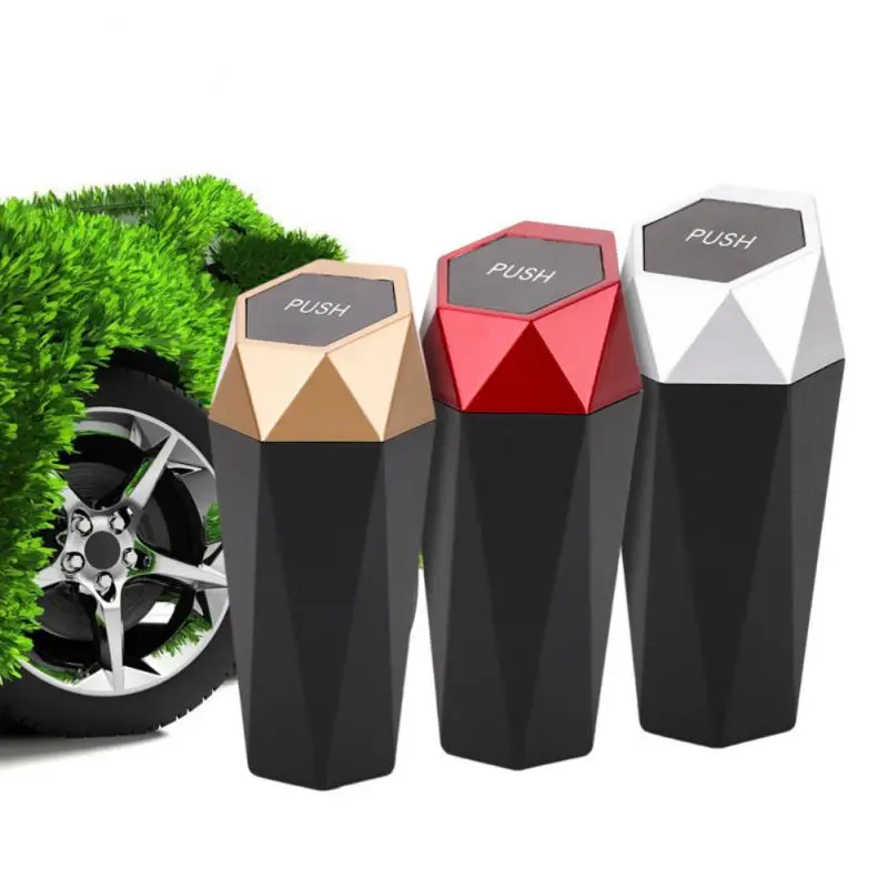 Portable Vehicle Trash Can Universal Diamond Design Mini Car Trash Can Leak-proof Car Trash Can With Lid Car Supplies
Portable Vehicle Trash Can Universal Diamond Design Mini Car Trash Can Leak-proof Car Trash Can With Lid Car Supplies