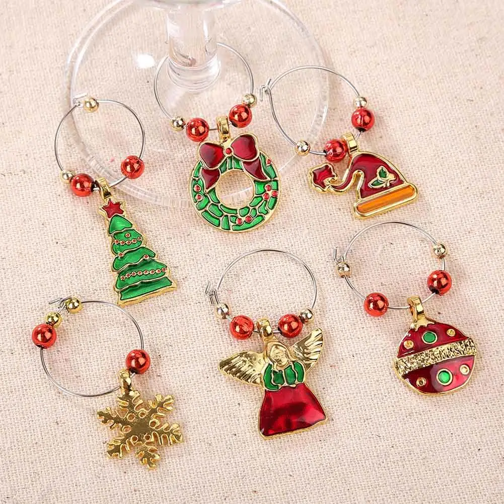 6Pcs/lot Christmas Wine Glass Decoration Charms Party New Year Cup ring Table Decorations Xmas Pendants decoracion navidad 2022
6Pcs/lot Christmas Wine Glass Decoration Charms Party New Year Cup ring Table Decorations Xmas Pendants decoracion navidad 2022