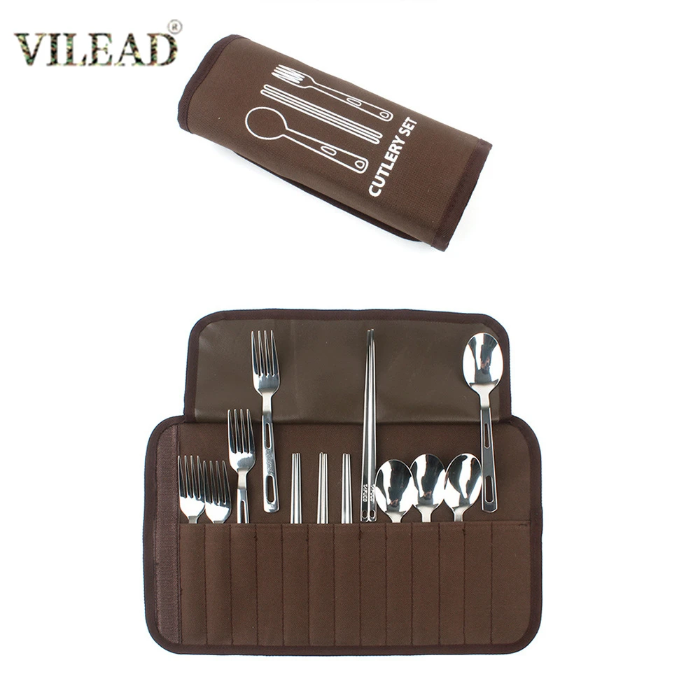 VILEAD 4 Set Outdoor Tableware Stainless Steel Fork Spoon Chopsticks Set for 4 Person Camping Tableware Set Picnic Travel Tools
VILEAD 4 Set Outdoor Tableware Stainless Steel Fork Spoon Chopsticks Set for 4 Person Camping Tableware Set Picnic Travel Tools