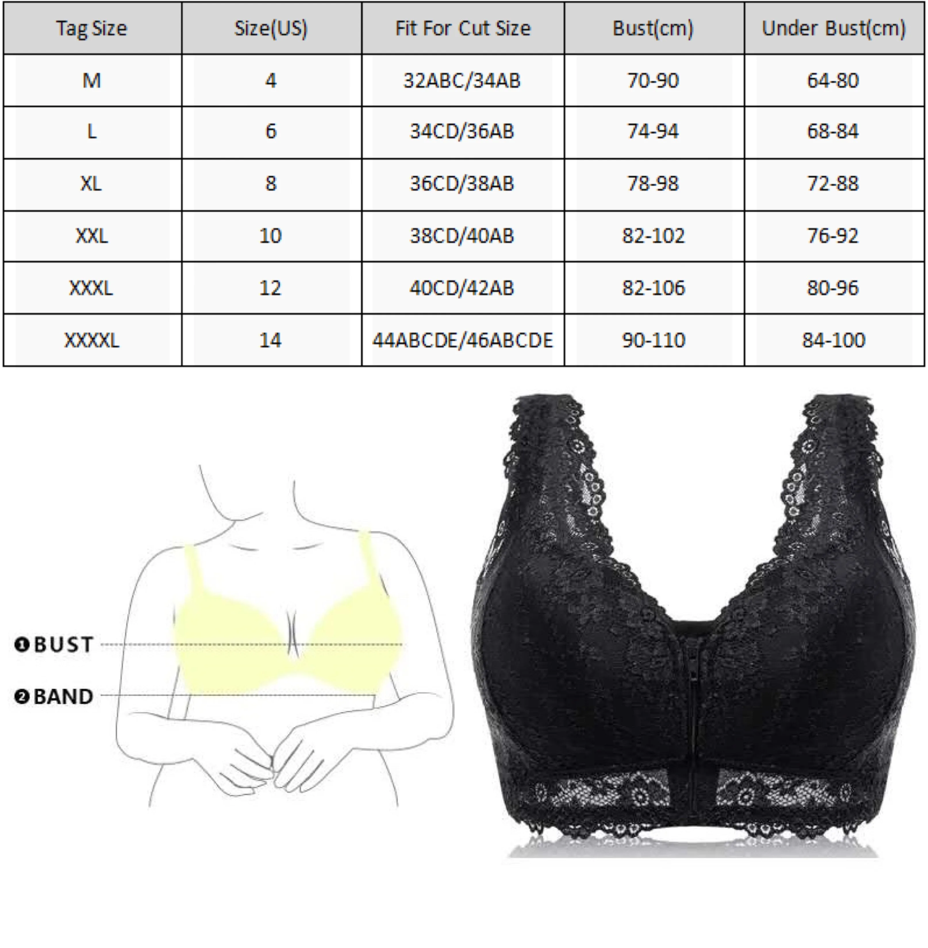 Full Cup Women Bra Vest Front Zipper Push Up Bra Sexy Lace Bras Women Bralette Soft Top Seamless Wireless Gather Bra
Full Cup Women Bra Vest Front Zipper Push Up Bra Sexy Lace Bras Women Bralette Soft Top Seamless Wireless Gather Bra