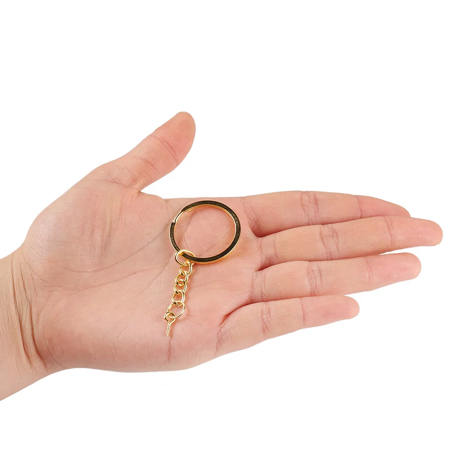 10pcs/lot 25-30mm Screw Eye Pin Key Chain Key Ring With Eye Screws Round Split Keyrings For DIY Jewelry Making Accessories
10pcs/lot 25-30mm Screw Eye Pin Key Chain Key Ring With Eye Screws Round Split Keyrings For DIY Jewelry Making Accessories