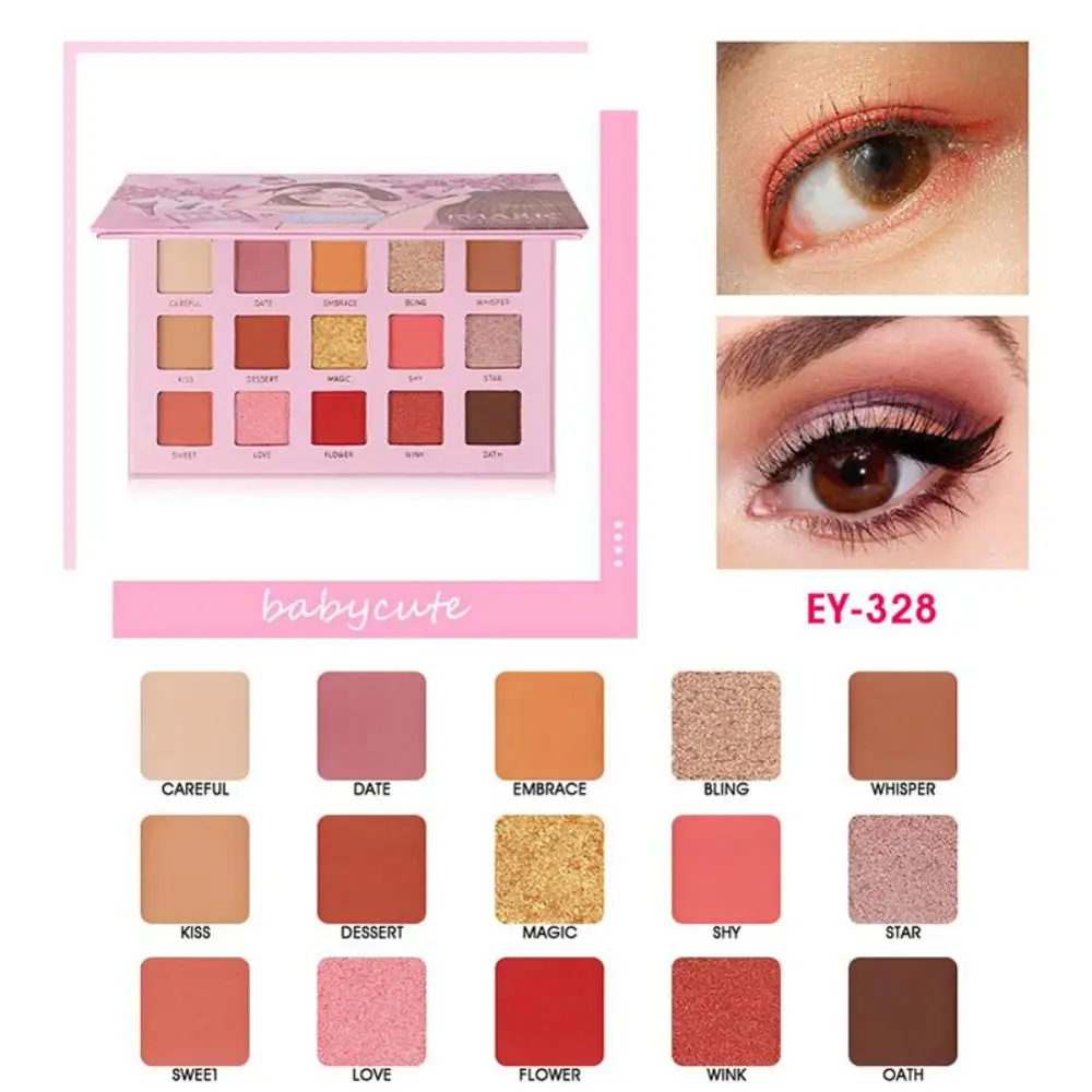 15 Colors Eye Shadow Palette Matte Shimmer Polarized Easy To Wear Long-lasting Beginner Eye Shadow maquiagem New Arrival
15 Colors Eye Shadow Palette Matte Shimmer Polarized Easy To Wear Long-lasting Beginner Eye Shadow maquiagem New Arrival