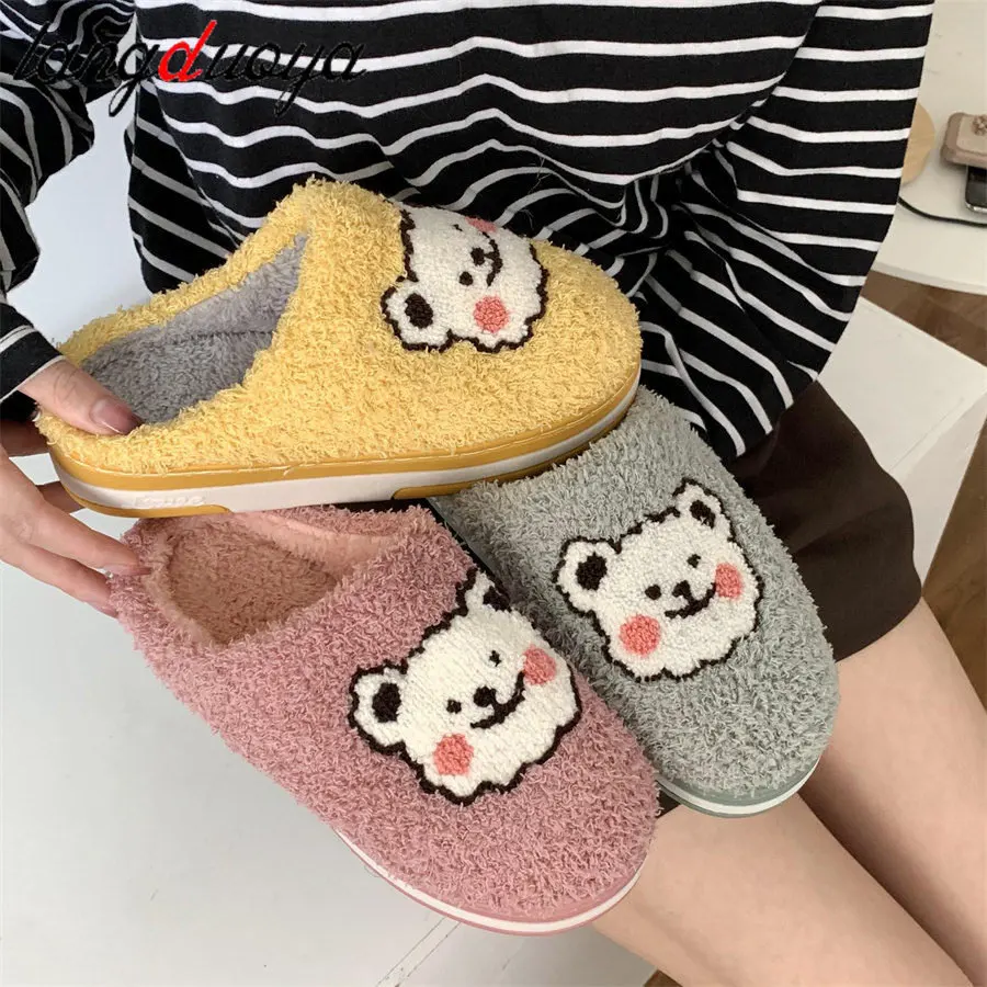 2021 Fashion Women Shoe Winter Fluffy Slippers Solid Color Warm Plush House Slides Soft Bottom Closed Toe Indoor Floor Shoes
2021 Fashion Women Shoe Winter Fluffy Slippers Solid Color Warm Plush House Slides Soft Bottom Closed Toe Indoor Floor Shoes