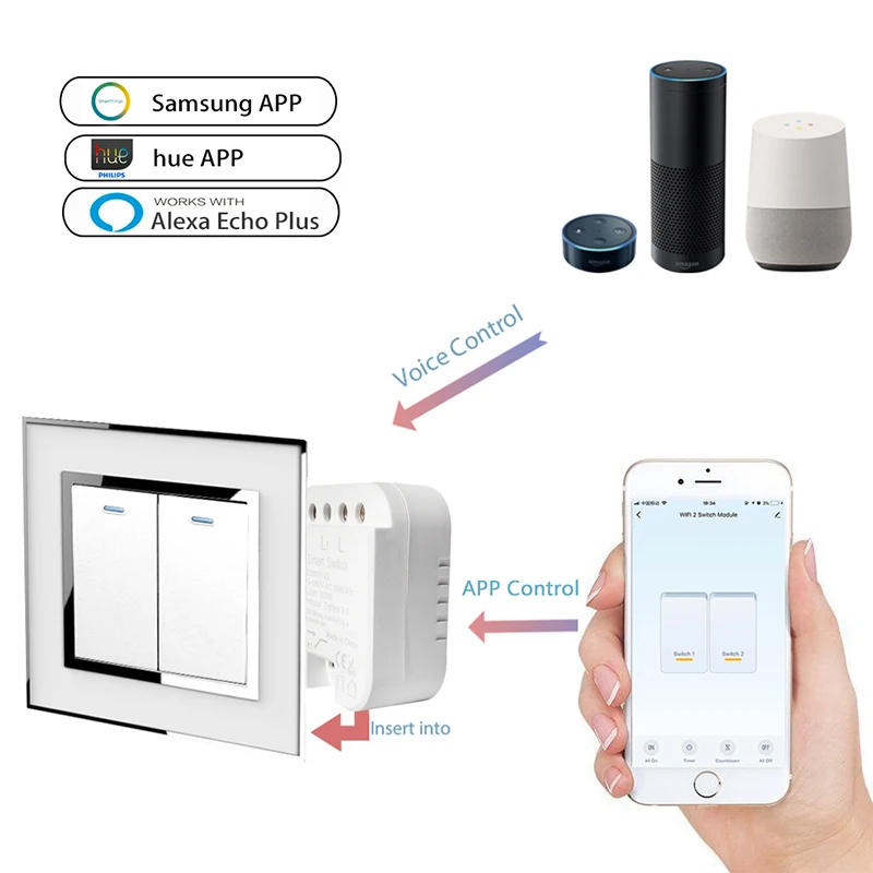 Tuya ZigBee 3.0 Smart Light Switch Relay Module For Roller Shutter 1/2 Gang Smart Life/Tuya App Control, Works With Alexa Google
Tuya ZigBee 3.0 Smart Light Switch Relay Module For Roller Shutter 1/2 Gang Smart Life/Tuya App Control, Works With Alexa Google