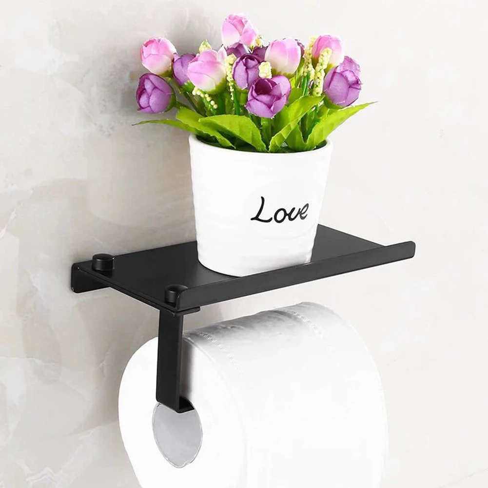 Wall Mounted Toilet Paper Tissue Paper Holder with Phone Storage Shelf Screw Set Kitchen Paper Roll Rack Bathroom Accessories
Wall Mounted Toilet Paper Tissue Paper Holder with Phone Storage Shelf Screw Set Kitchen Paper Roll Rack Bathroom Accessories