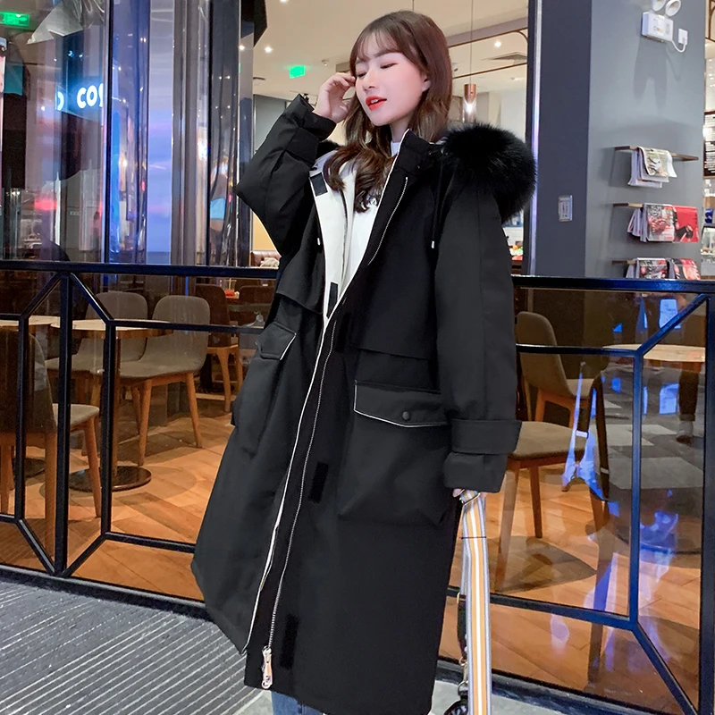 Women Long Parak Winter Coat Casual Thicken Warm Parkas Coat 2020 New Female Hooded Padded Cotton Down Jackets Snow Wear Coats
Women Long Parak Winter Coat Casual Thicken Warm Parkas Coat 2020 New Female Hooded Padded Cotton Down Jackets Snow Wear Coats