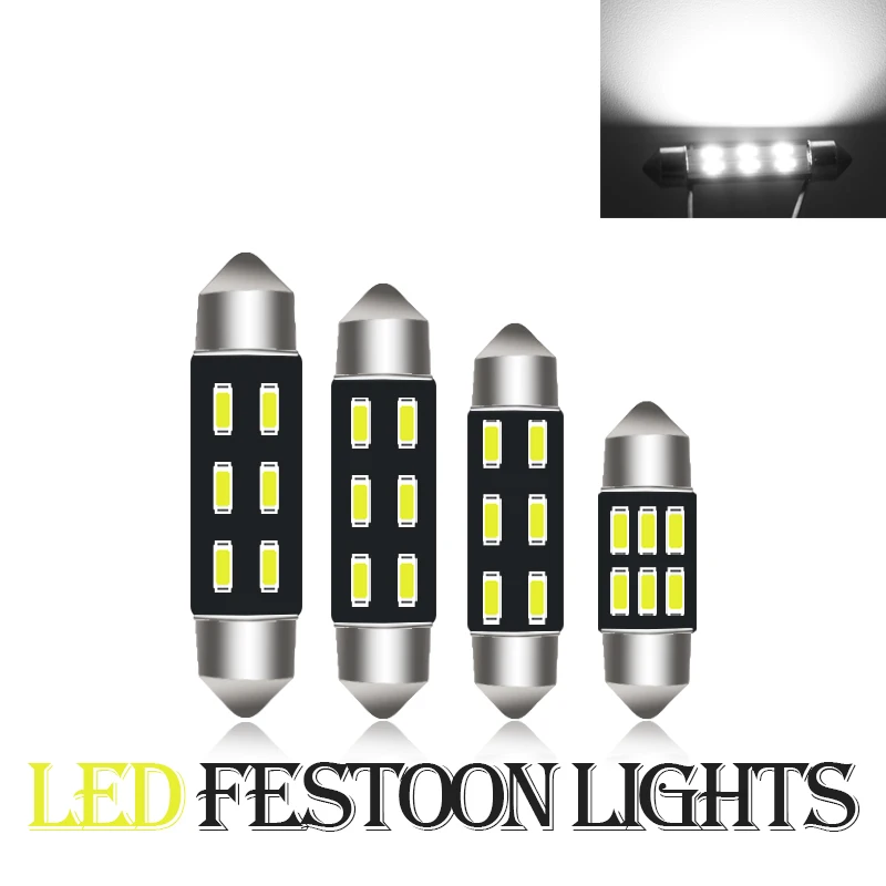 10x led festoon 31MM 36MM 39MM 41MM light c5w 6 SMD led 6smd 4014 Auto led bulbs Car Festoon Dome Door Reading Lights
10x led festoon 31MM 36MM 39MM 41MM light c5w 6 SMD led 6smd 4014 Auto led bulbs Car Festoon Dome Door Reading Lights