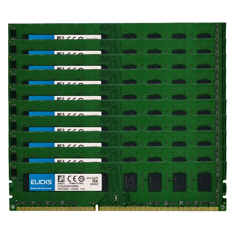 10pcs 2gb ddr3 1333mhz pc3-10600u desktop memory DIMM 240-pin RAM 1.5v non-ECC
10pcs 2gb ddr3 1333mhz pc3-10600u desktop memory DIMM 240-pin RAM 1.5v non-ECC