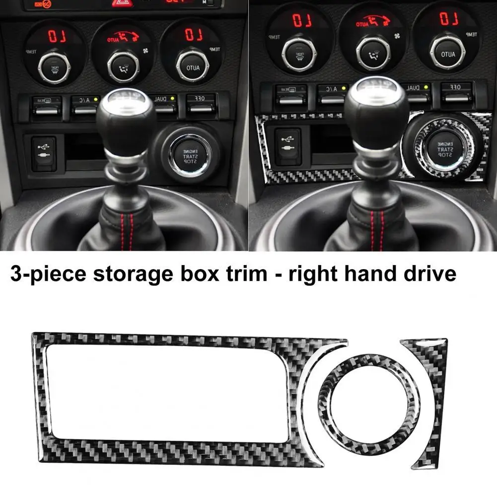 UV-proof 3Pcs Durable Interior Dashboard Storage Box Frame Trim Sticker Eco-friendly Frame Trim Cover Wear-resistant
UV-proof 3Pcs Durable Interior Dashboard Storage Box Frame Trim Sticker Eco-friendly Frame Trim Cover Wear-resistant