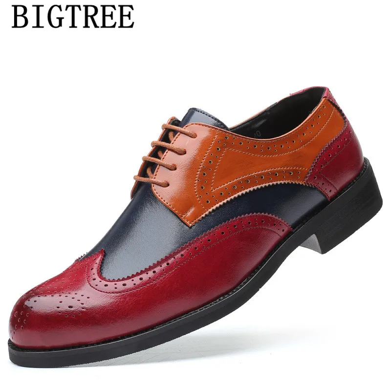

Brogue Shoes Men Formal Italian Brand Business Shoes Men Oxford Shoes Leather Coiffeur Dress Elegant Shoes For Men Erkek Ayakkab