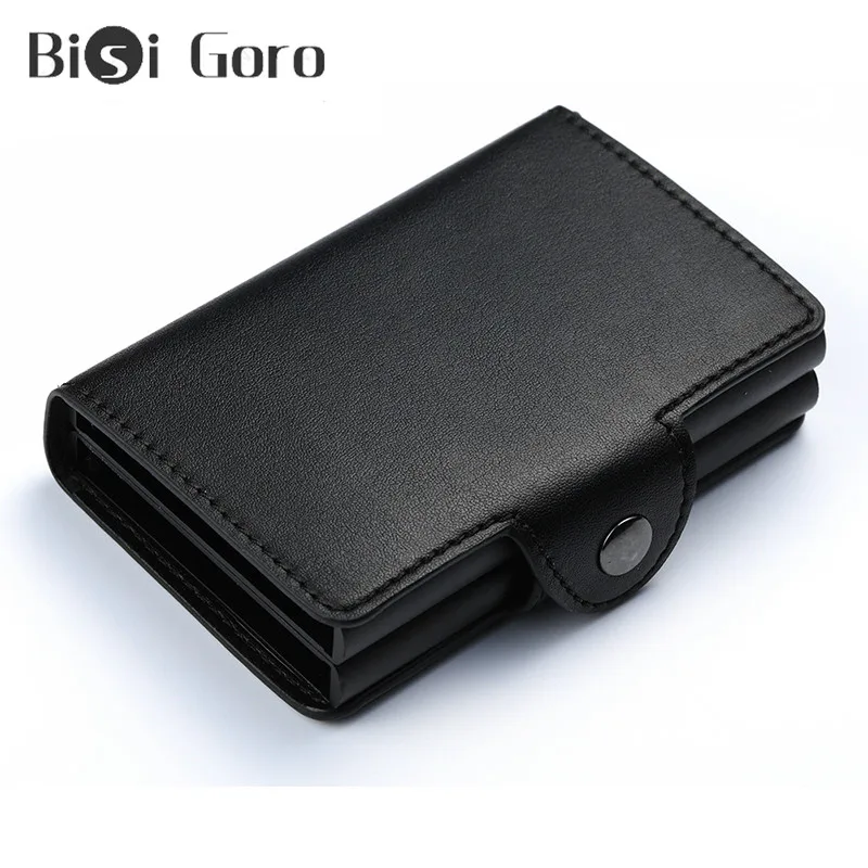 BISI GORO 2021 New Men And Women RFID Blocking Business Credit Card Holder Leather Metal Aluminum Double Box ID Card Case
BISI GORO 2021 New Men And Women RFID Blocking Business Credit Card Holder Leather Metal Aluminum Double Box ID Card Case