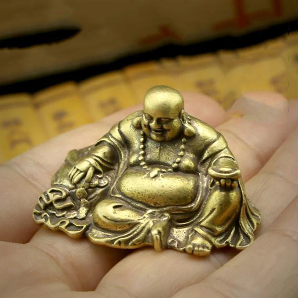 Pure Copper Buddha Statue Tea Tray Ornaments Tea Pet Ancient Brass Cloth Bag Buddha Besktop Figurine Home Decoration Accessories
Pure Copper Buddha Statue Tea Tray Ornaments Tea Pet Ancient Brass Cloth Bag Buddha Besktop Figurine Home Decoration Accessories