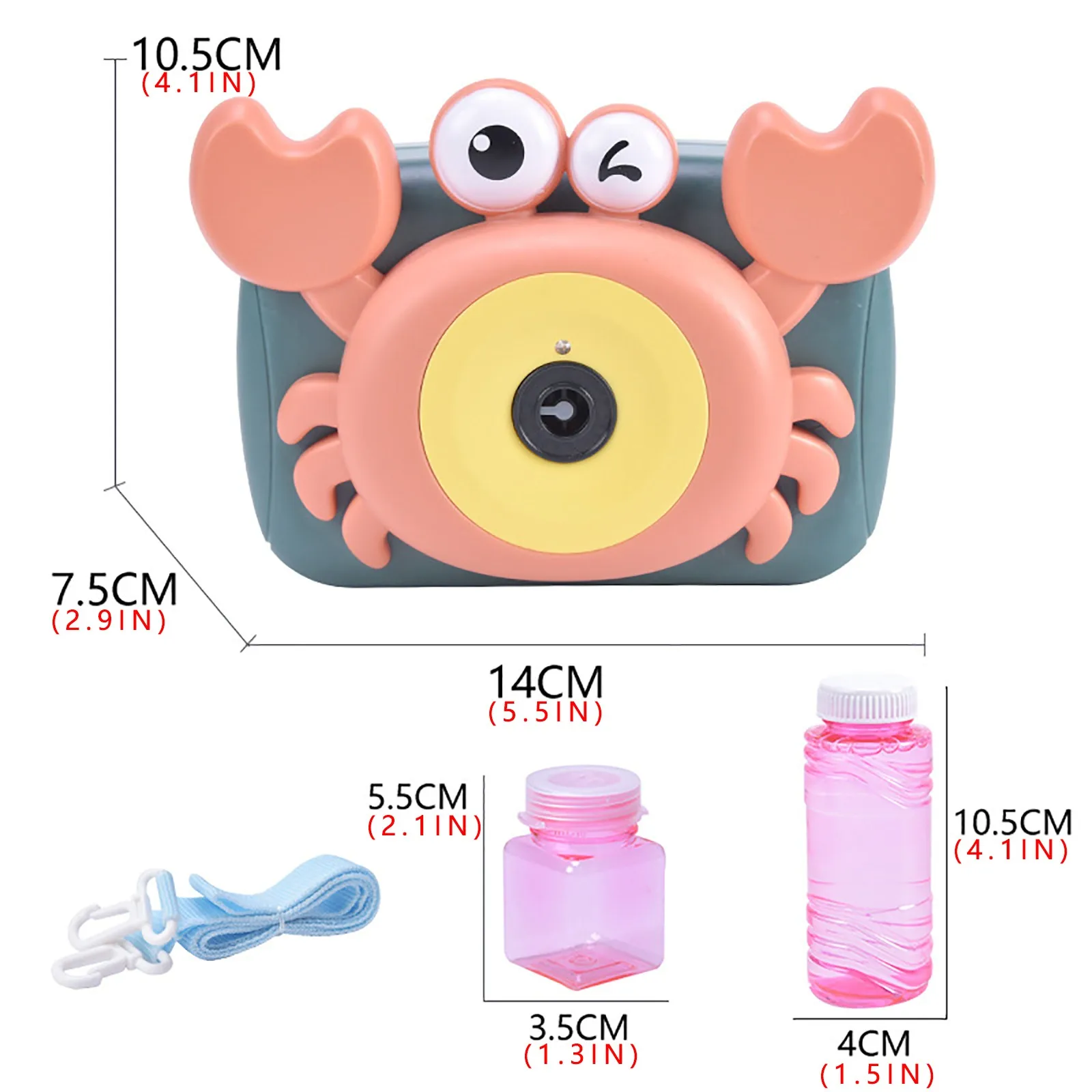 Children's Camera Bubble Machine Toy Electric Music Toy Outdoor Sports Bubbler Maker For Kids Birthday Gift Soap Blow Bubbles#3
Children's Camera Bubble Machine Toy Electric Music Toy Outdoor Sports Bubbler Maker For Kids Birthday Gift Soap Blow Bubbles#3