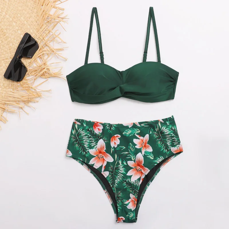 Striped Lace Ruffle Push Up Women Bandeau Swimsuit Female Swimwear Bra Cup Bikini set High Cut Bathing Suit F72
Striped Lace Ruffle Push Up Women Bandeau Swimsuit Female Swimwear Bra Cup Bikini set High Cut Bathing Suit F72