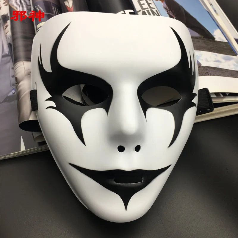 

Hand-painted Hip-hop Street Dance Mask Vibrato with The Same Halloween Funny Scary Face Mask Masquerade Mask Fashion Mask Male
