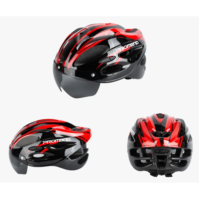 PROMEND Cycling Helmet Ultralight Bicycle Helmets Detachable Magnetic Goggles for Men and Women
PROMEND Cycling Helmet Ultralight Bicycle Helmets Detachable Magnetic Goggles for Men and Women