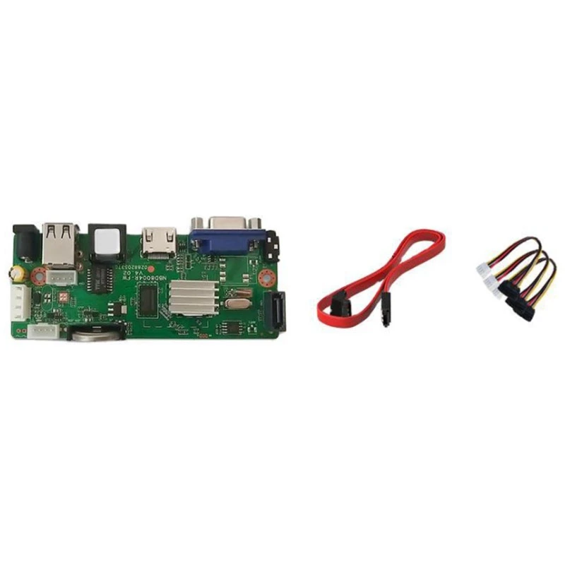 Плата ONVIF H.265 9CHx5MP, поддержка сетевого цифрового видеорегистратора 1 SATA NVR, Max 8 ТБ XMEYE CMS с кабелем SATA P2P Cloud 
Плата ONVIF H.265 9CHx5MP, поддержка сетевого цифрового видеорегистратора 1 SATA NVR, Max 8 ТБ XMEYE CMS с кабелем SATA P2P Cloud