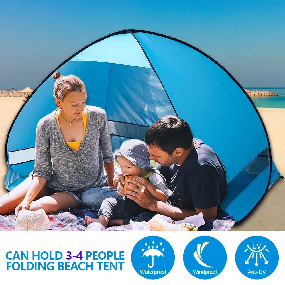 Pop Up Beach Tent Sun Shelter Protection Anti-UV Camping Awning Shade Hiking Garden Outdoor
Pop Up Beach Tent Sun Shelter Protection Anti-UV Camping Awning Shade Hiking Garden Outdoor