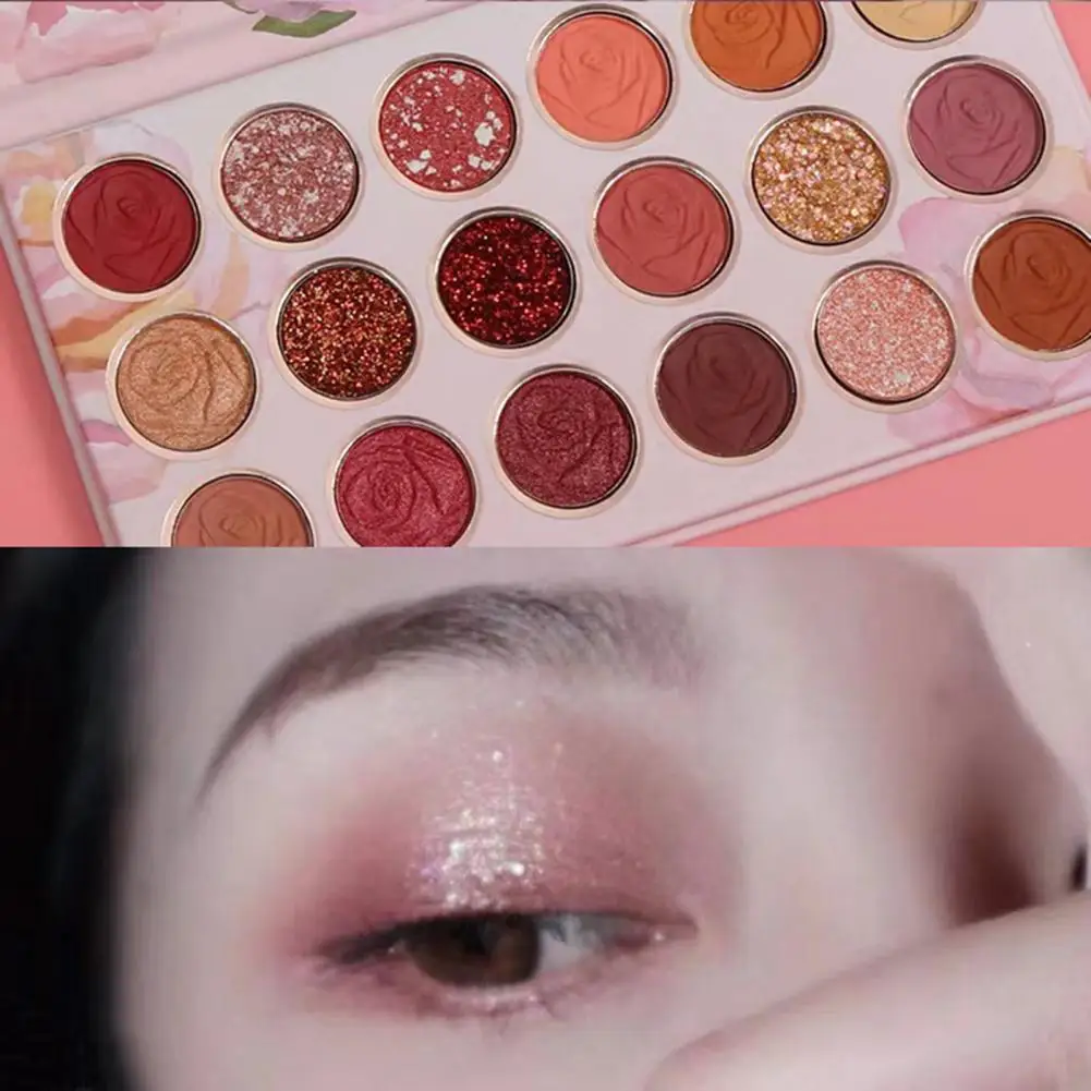 18 Colors Desert Rose Gold 18-color eyeshadow Palette Earth Pearl eyeshadow Shimmer Matte Makeup Palette Pigmented Eye Shadows
18 Colors Desert Rose Gold 18-color eyeshadow Palette Earth Pearl eyeshadow Shimmer Matte Makeup Palette Pigmented Eye Shadows
