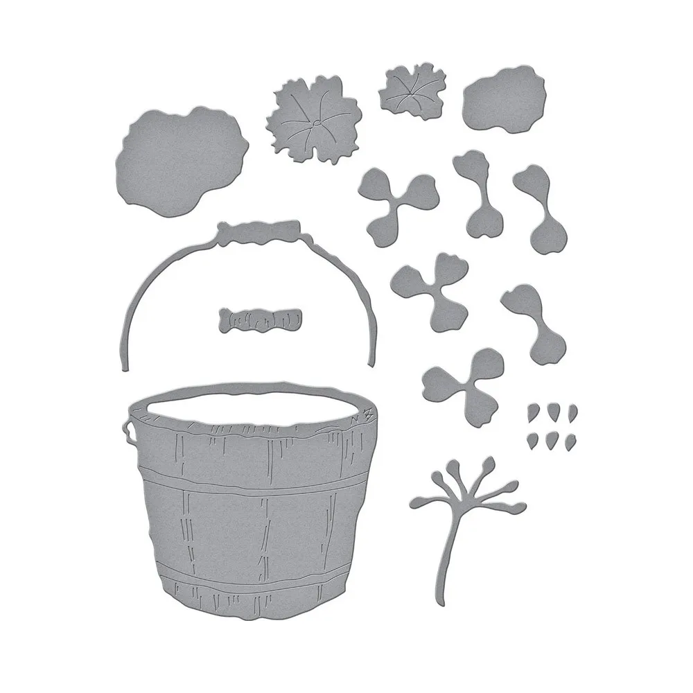 Geranium and Antique Wooden Bucket Etched Metal Cutting Die Scrapbook Embossed Paper Card Album Craft Template Cut Die Stencils
Geranium and Antique Wooden Bucket Etched Metal Cutting Die Scrapbook Embossed Paper Card Album Craft Template Cut Die Stencils
