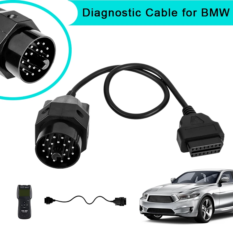 OBD II Adapter Cable 20 Pin Male To OBD2 16 Pin Female Connector E36 E39 X5 Z3 Extension Cable Diagnostic Tool
OBD II Adapter Cable 20 Pin Male To OBD2 16 Pin Female Connector E36 E39 X5 Z3 Extension Cable Diagnostic Tool