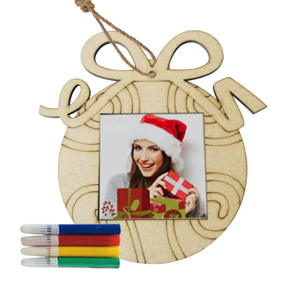 DIY Christmas Wooden Frame Photo Decoration With 4PC Watercolor Pen Chocolate Countdown Christmas Tree Pendant Photo Frame
DIY Christmas Wooden Frame Photo Decoration With 4PC Watercolor Pen Chocolate Countdown Christmas Tree Pendant Photo Frame
