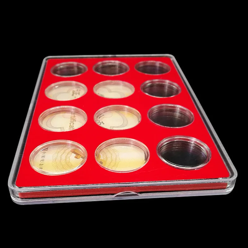 Coin Storage Box Plastic Zodiac Commemorative Coin Collection Protection Square Box Holder Round Hole Size 27mm
Coin Storage Box Plastic Zodiac Commemorative Coin Collection Protection Square Box Holder Round Hole Size 27mm