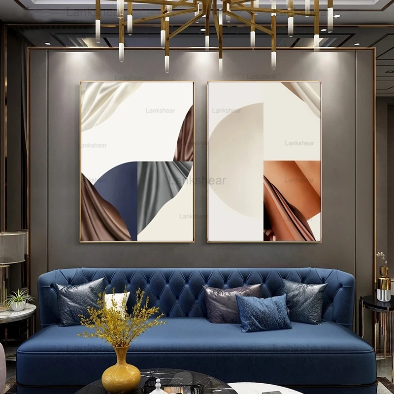 Nordic Canvas Painting Abstract Geometric Silk Scarf Color Block Posters and Prints Wall Art Picture for Living Room Decoration
Nordic Canvas Painting Abstract Geometric Silk Scarf Color Block Posters and Prints Wall Art Picture for Living Room Decoration