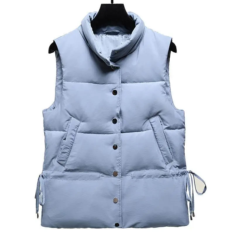 Pop Autumn Winter Cotton Padded Down Vest Women Short Warm Sleeveless Waistcoat Sashes Outerwear Student Vest Jacket
Pop Autumn Winter Cotton Padded Down Vest Women Short Warm Sleeveless Waistcoat Sashes Outerwear Student Vest Jacket