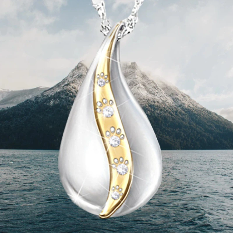 The New fashion and personality water drop cat's claw pendant necklace Trendy simple temperament women's necklace gift wholesale
The New fashion and personality water drop cat's claw pendant necklace Trendy simple temperament women's necklace gift wholesale